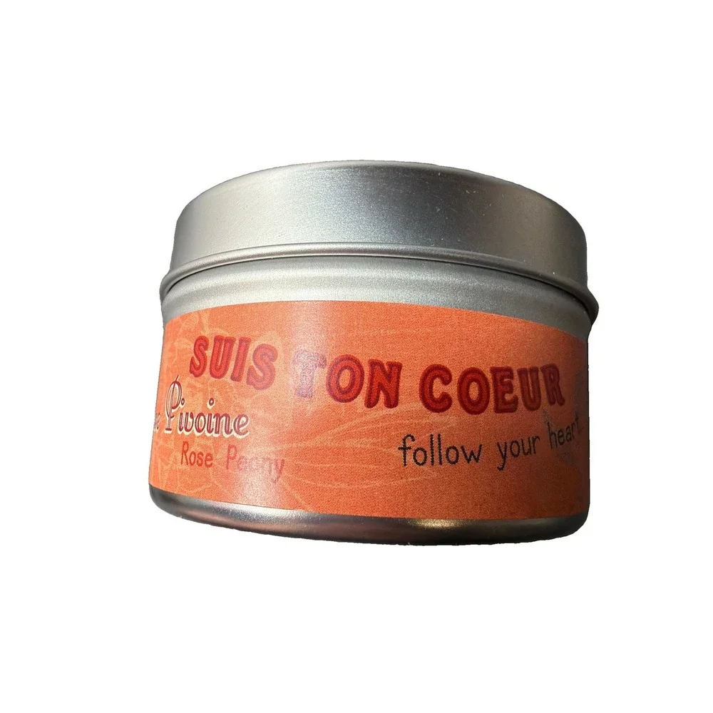 NEW MISTRAL ROSE Pivoine Luxury Soy Wax Candle 6oz FOLLOW YOUR HEART